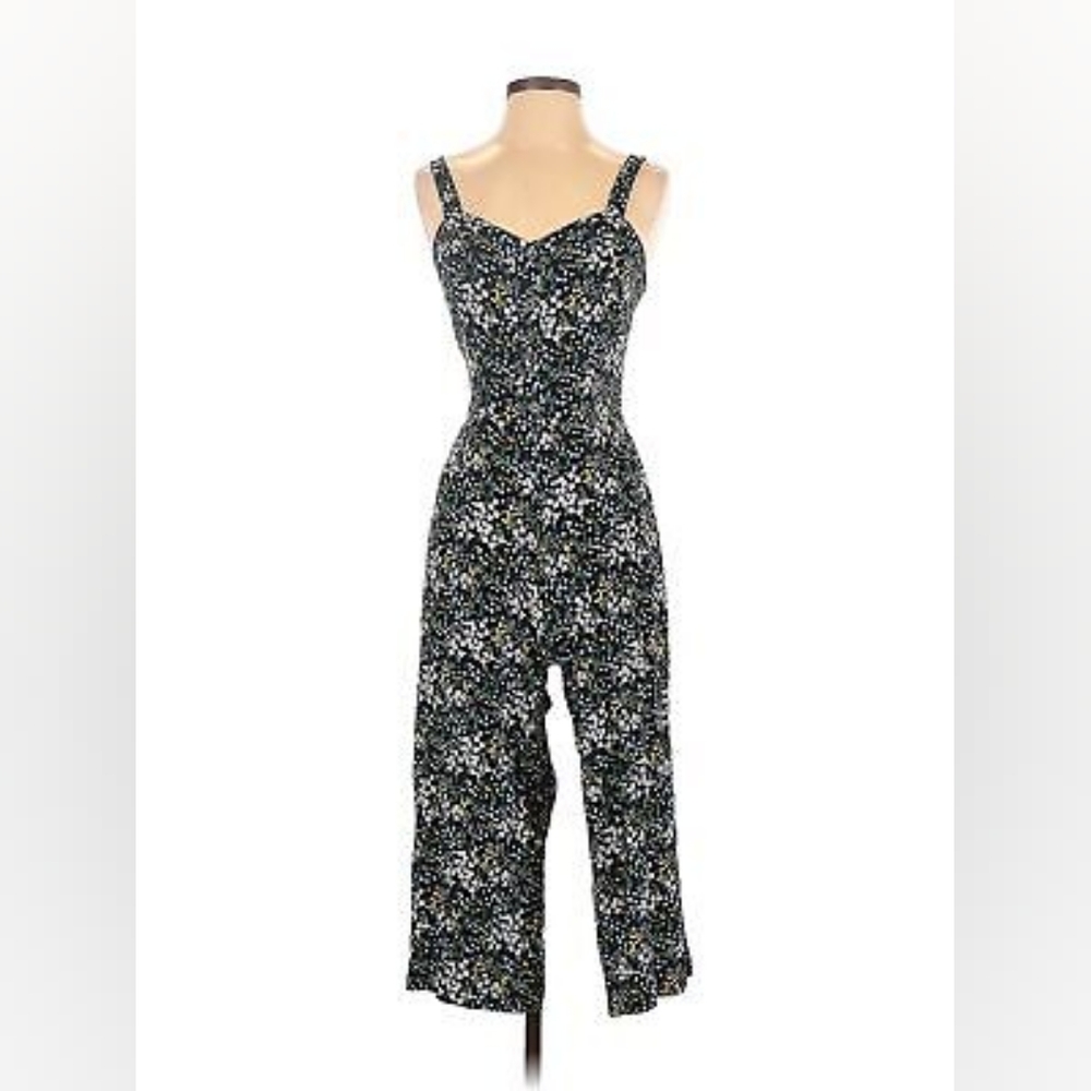 Ann Taylor LOFT Outlet Women Black Jumpsuit L Petites